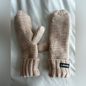 Timberland Pink Kitted Mittens